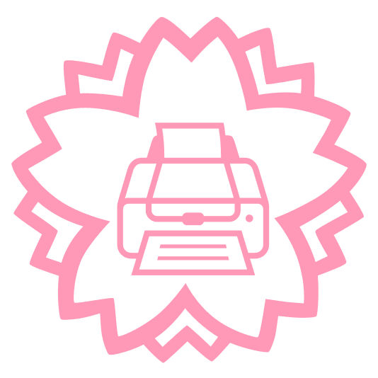 white flower printer