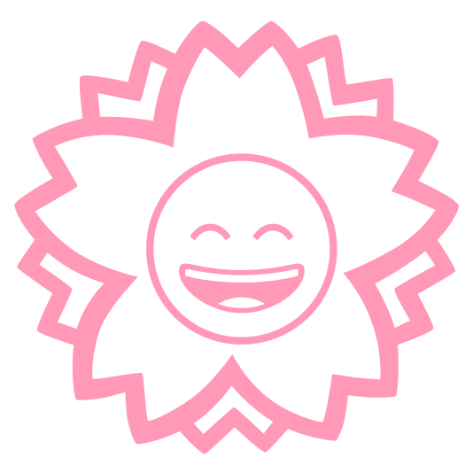 white flower smile