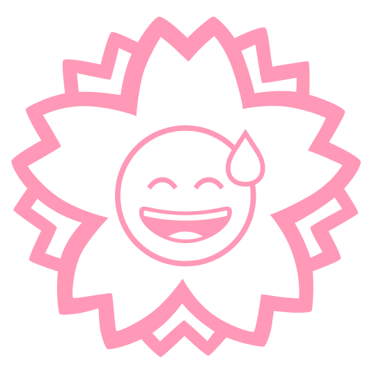 white flower sweat smile