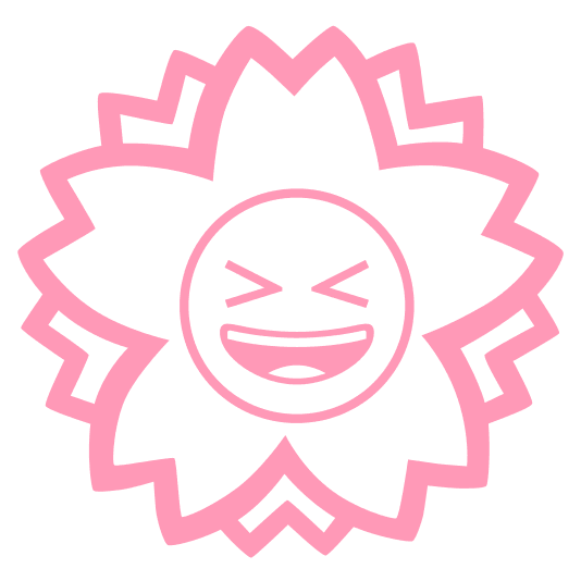 white flower laughing