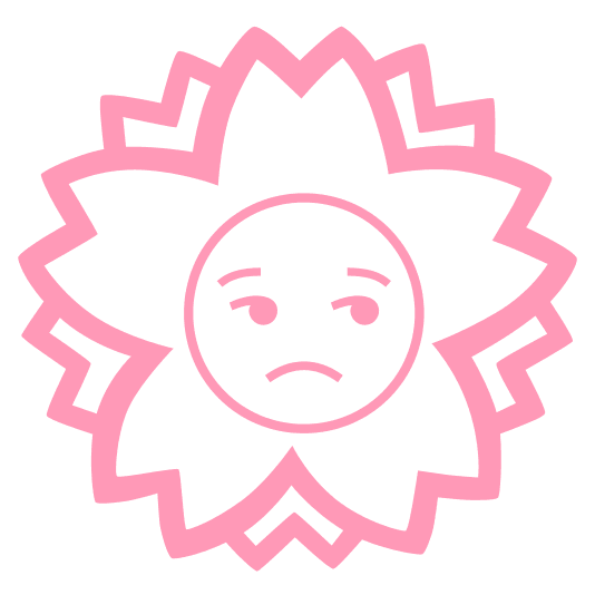 white flower unamused