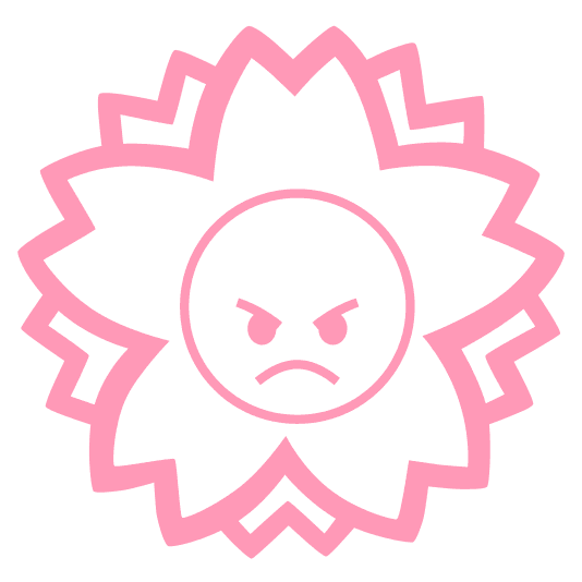white flower angry