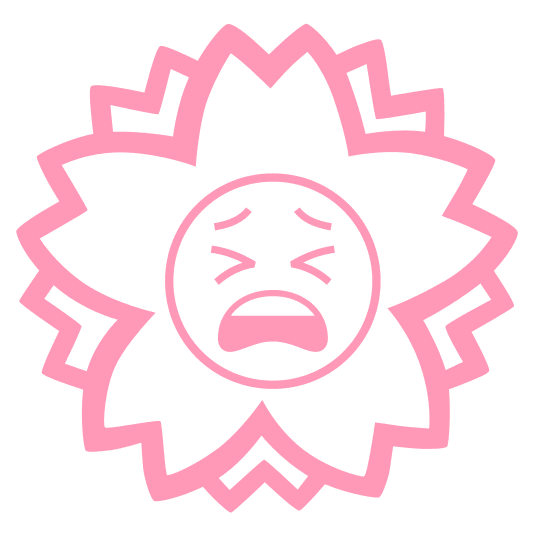 white flower tired face