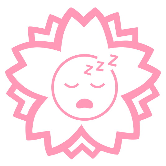 white flower sleeping