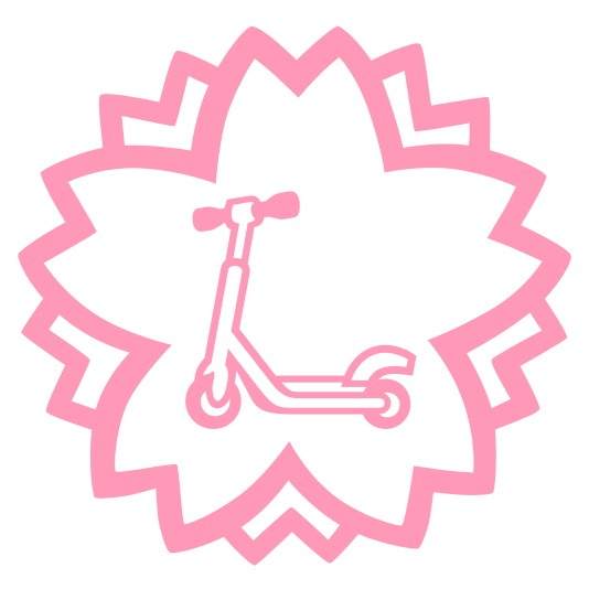 white flower scooter