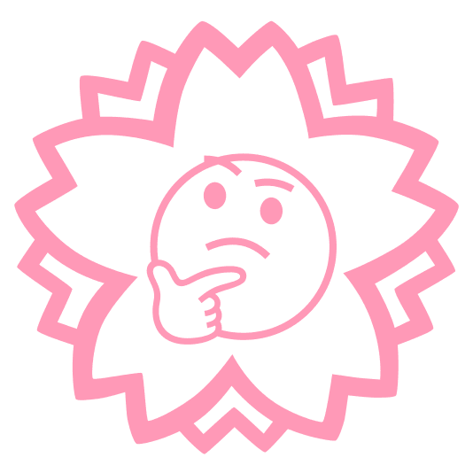 white flower thinking face