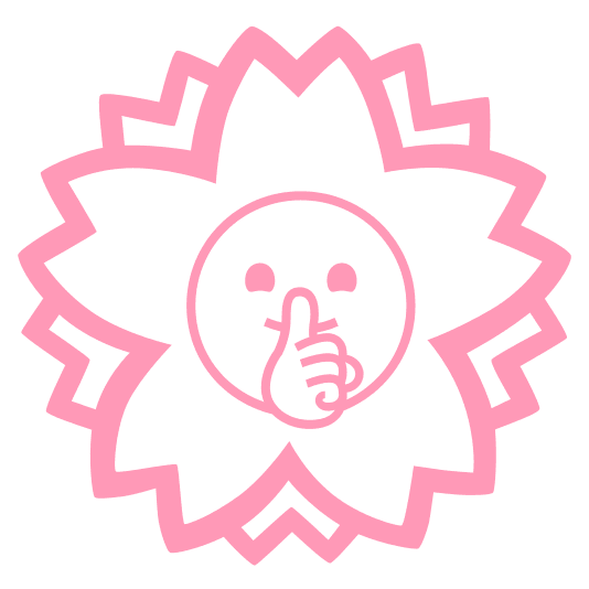 white flower shushing face