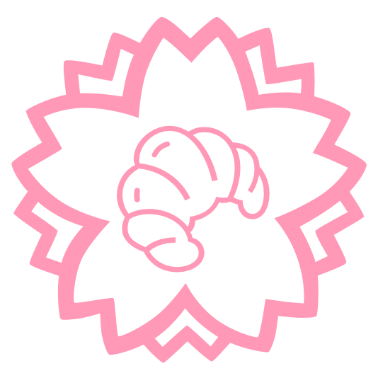 white flower croissant