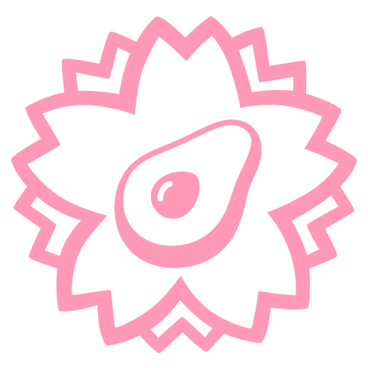 white flower avocado