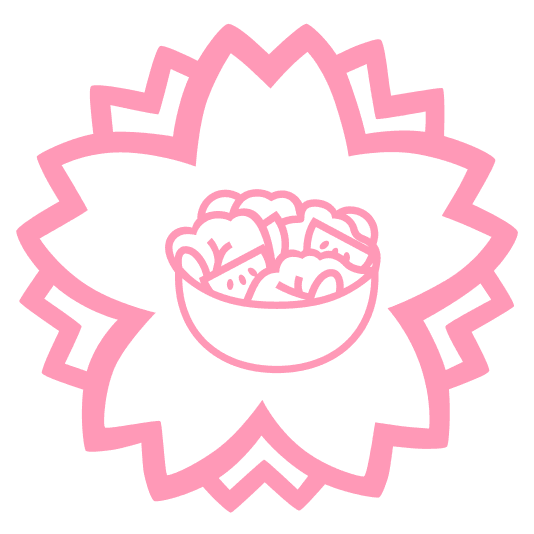 white flower green salad