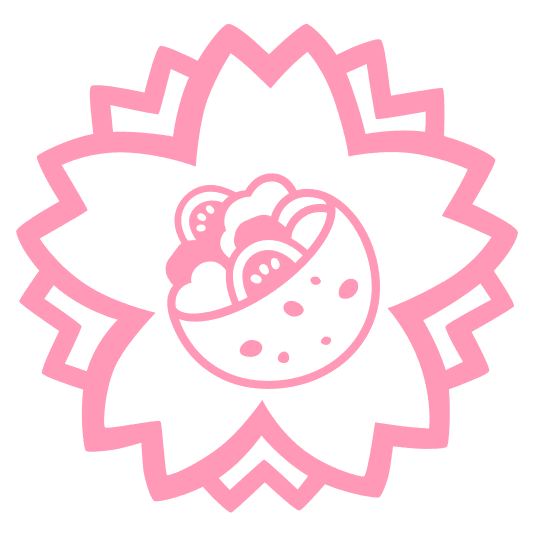 white flower stuffed flatbread