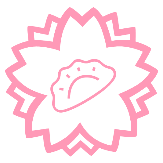 white flower dumpling