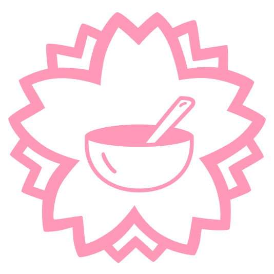 white flower bowl with spoon