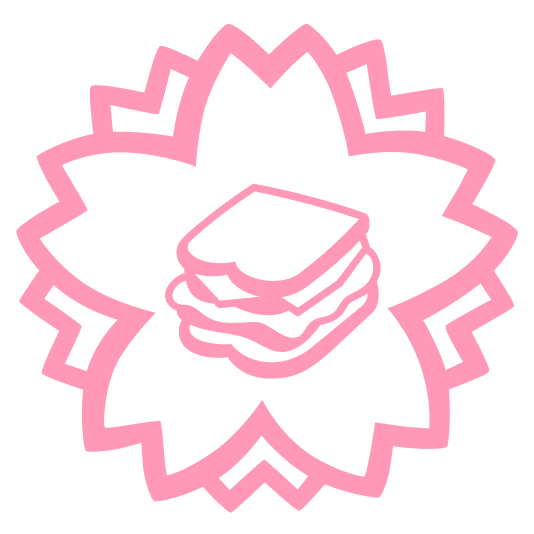 white flower sandwich