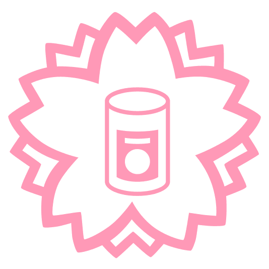 white flower canned food