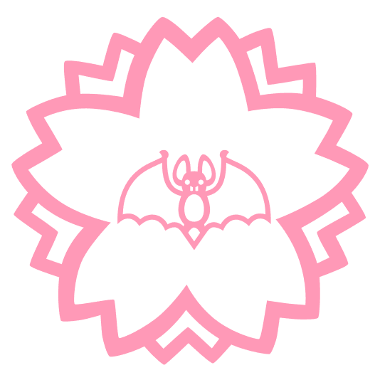 white flower bat