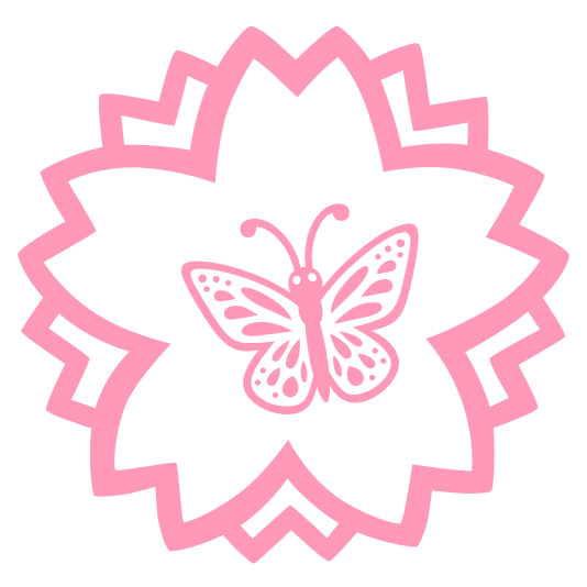 white flower butterfly