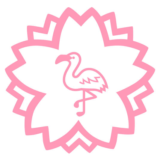 white flower flamingo