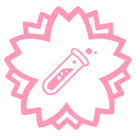 white flower test tube