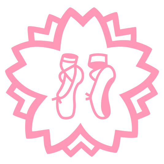 white flower ballet shoes