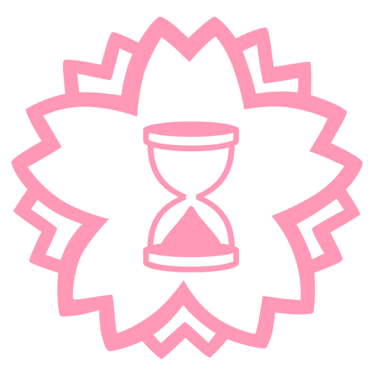 white flower hourglass