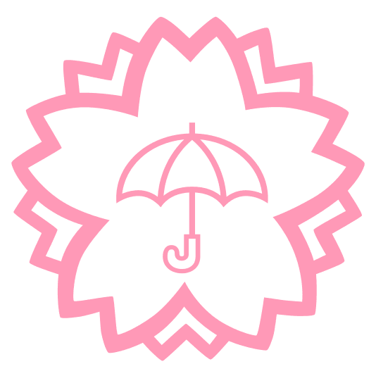 white flower umbrella