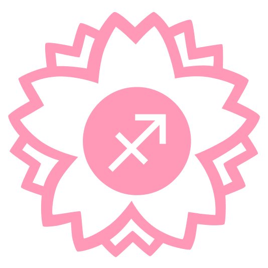 white flower sagittarius