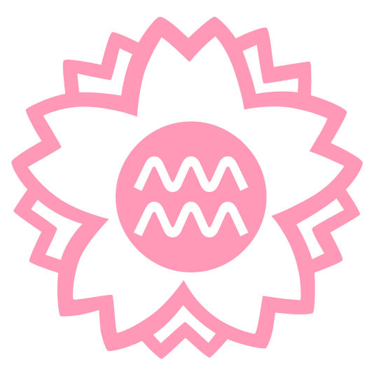 white flower aquarius