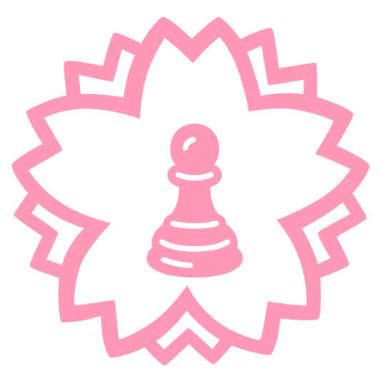 white flower chess pawn