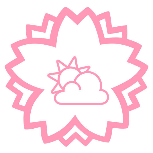 white flower partly sunny