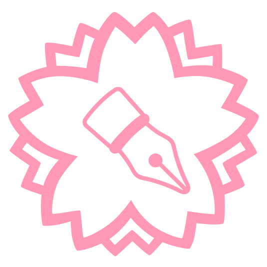 white flower black nib