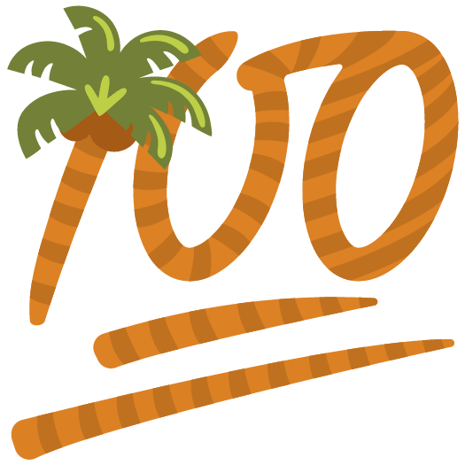 100 palm tree