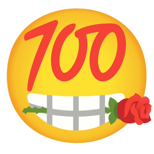 100 rose