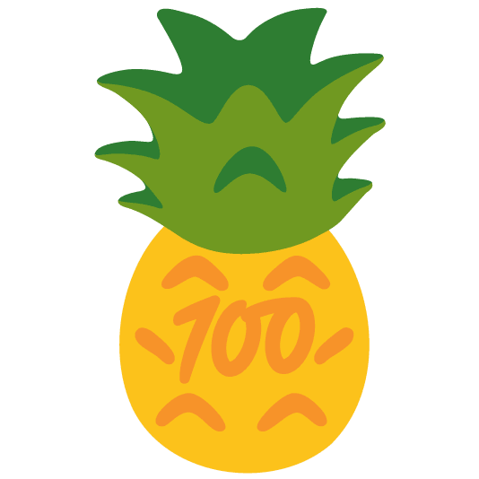 100 pineapple