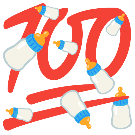 100 baby bottle