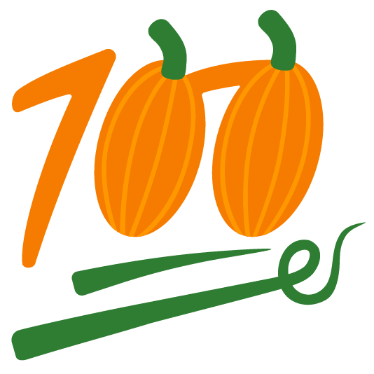 100 jack o lantern