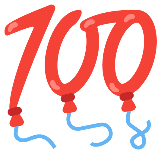 100 balloon