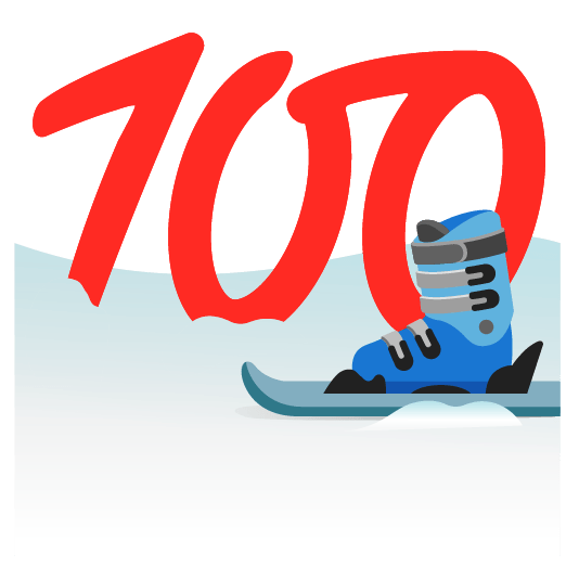 100 ski