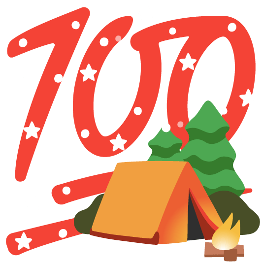 100 camping