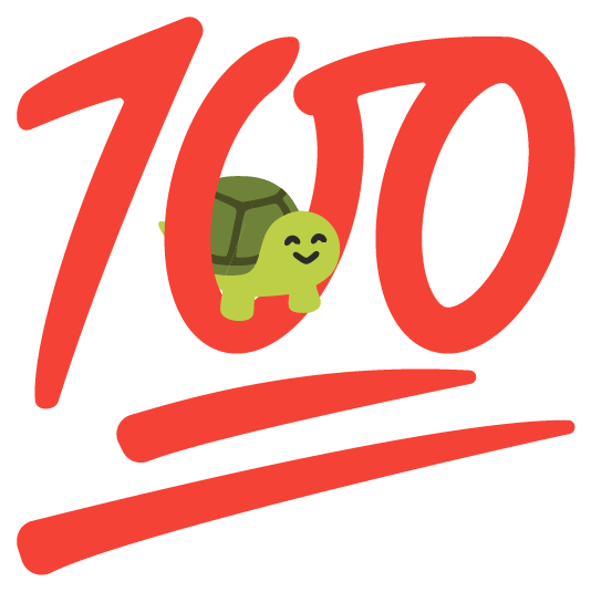100 turtle