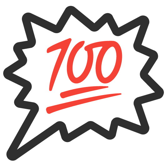 100 right anger bubble