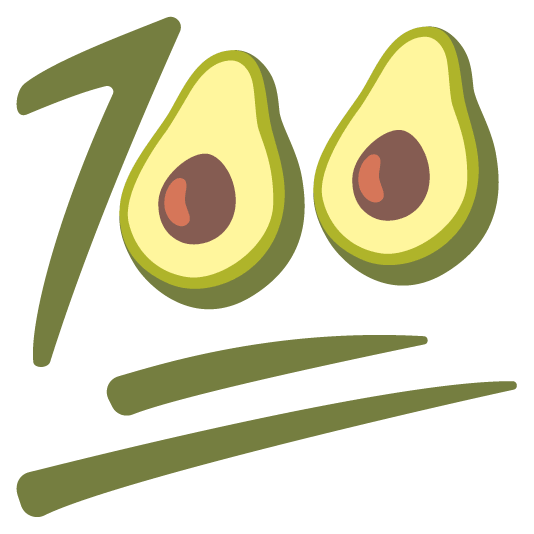 100 avocado
