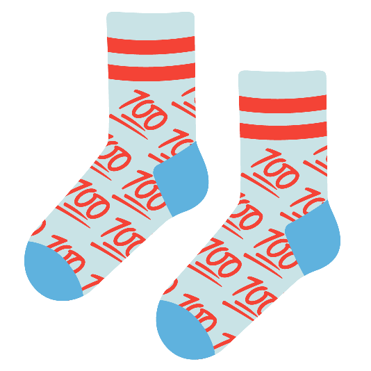100 socks
