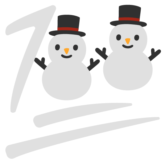 100 snowman without snow