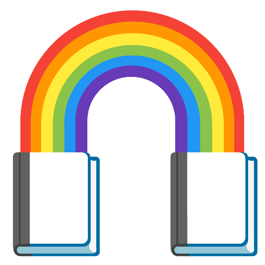 books rainbow