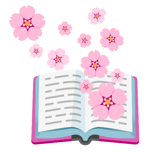 books cherry blossom