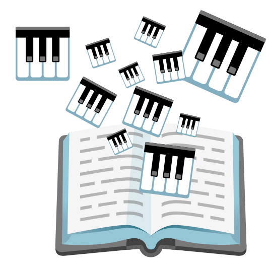 books musical keyboard