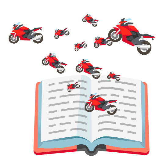 books racing motorcycle