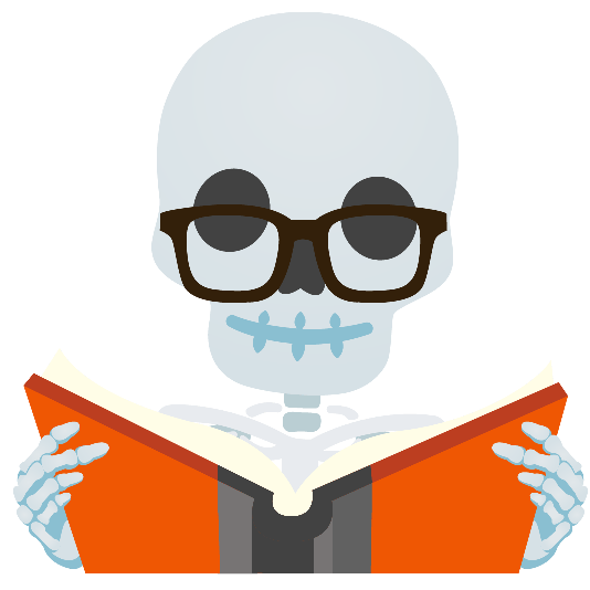 books skull