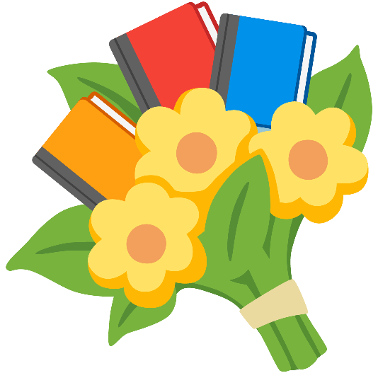 books bouquet